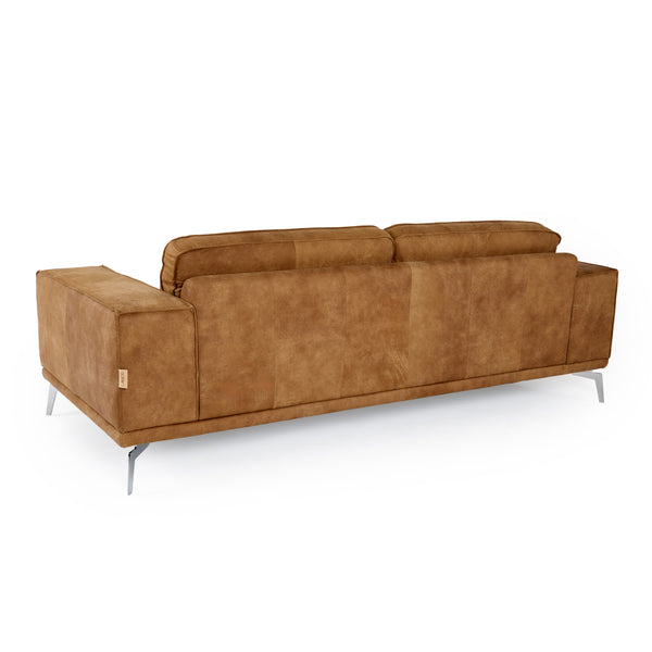 Soho Italian Vintage Cognac Leather Sofa