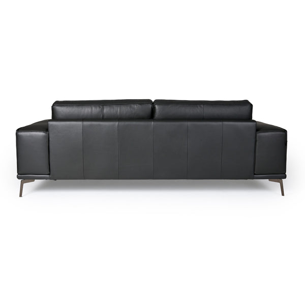 Lamod Italia Soho Italian Grey Nirvana Fume Leather Sofa Model VGDTSOHO-SF-GREY-S