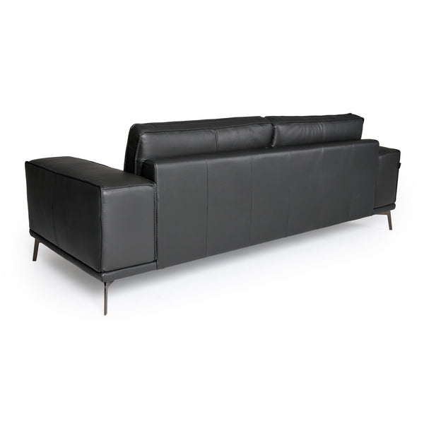 Lamod Italia Soho Italian Grey Nirvana Fume Leather Sofa Model VGDTSOHO-SF-GREY-S