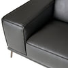 Lamod Italia Soho Italian Grey Nirvana Fume Leather Sofa Model VGDTSOHO-SF-GREY-S