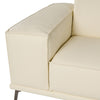 Soho Italian Ivory Leather Sofa