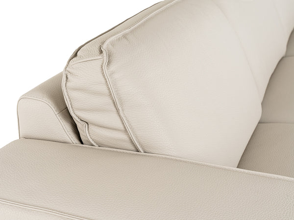 Soho Italian Grey Leather Sofa