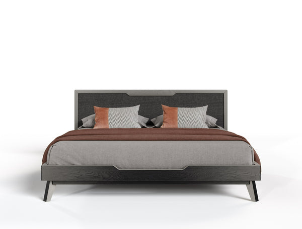 Eastern King Nova Domus Soria Modern Grey Wash Bed Model VGMABR-32-BED-GRY-EK