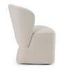 Souza Modern Beige Fabric Swivel Dining Chair
