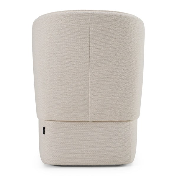 Souza Modern Beige Fabric Swivel Dining Chair