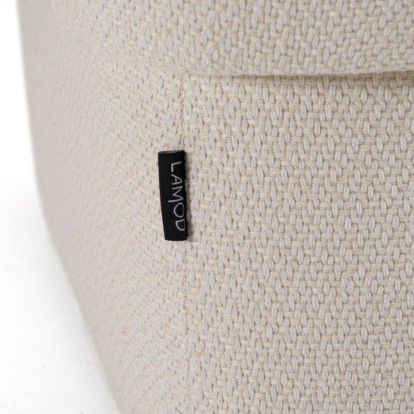 Souza Modern Beige Fabric Swivel Dining Chair