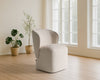 Souza Modern Beige Fabric Swivel Dining Chair