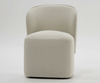Souza Modern Beige Fabric Swivel Dining Chair
