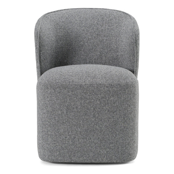 Modrest Souza Modern Grey Fabric Swivel Dining Chair Model VGKK-KF.Y1256-GRY