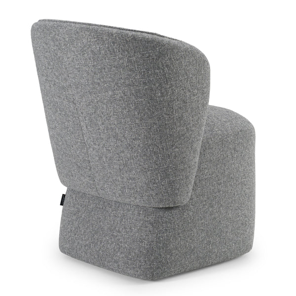 Modrest Souza Modern Grey Fabric Swivel Dining Chair Model VGKK-KF.Y1256-GRY