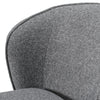 Souza Modern Grey Fabric Swivel Dining Chair