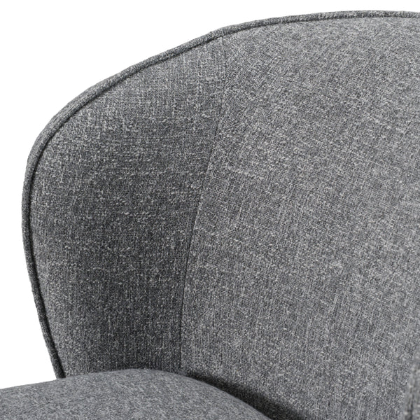 Modrest Souza Modern Grey Fabric Swivel Dining Chair Model VGKK-KF.Y1256-GRY