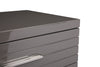 Modrest Splendor Grey High Gloss Slatted Chest Model VGVCJ20256-6H-GRY-CHEST