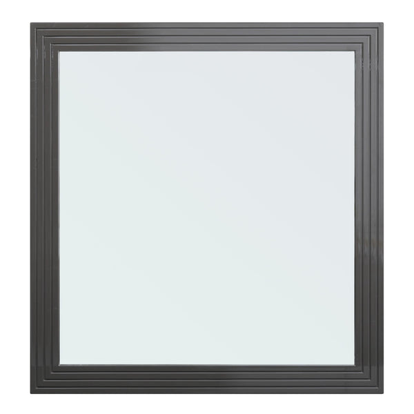 Splendor Grey High Gloss Slatted MIrror