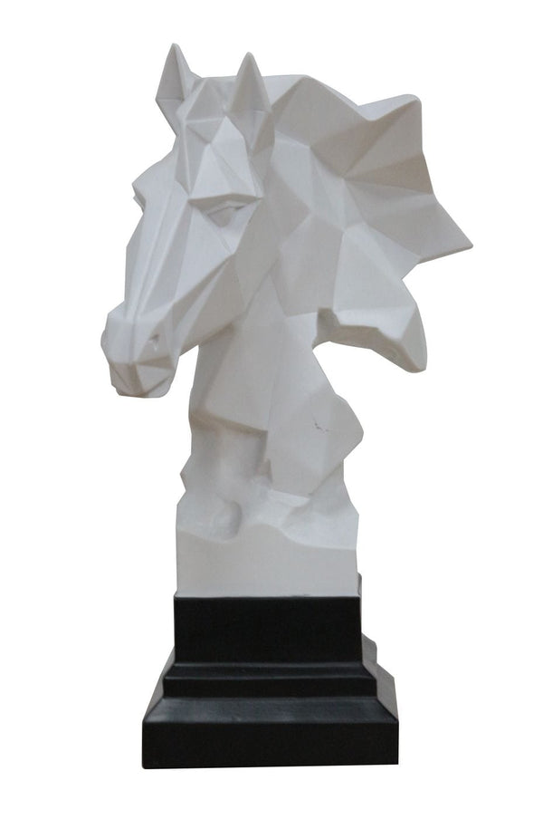 Modrest Stallion Geometric White Sculpture Model VGTHDS0067-6