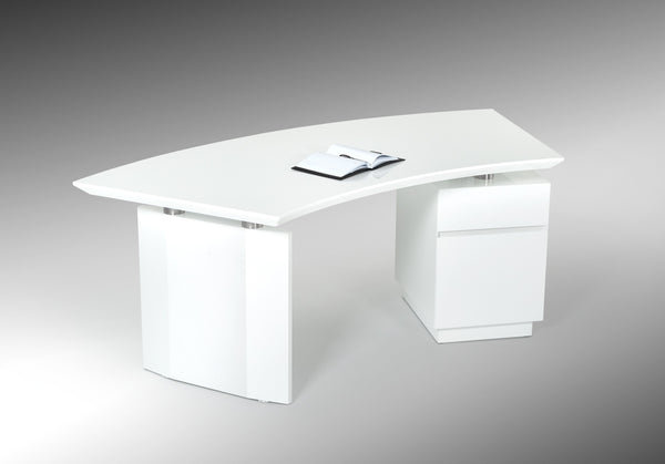 Modrest Stanford Modern White Office Desk Model VGVCBT022-WHT