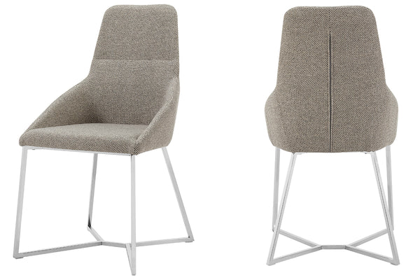 Stark Modern Light Grey Fabric Dining Chair (Set Of 2) Model VGEWF3209AA