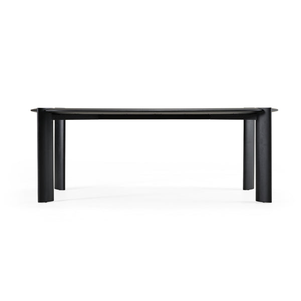 Modrest Steven Modern Black Oval Dining Table Model VGWD-PRY-DN-BLK
