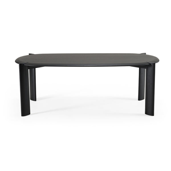 Modrest Steven Modern Black Oval Dining Table Model VGWD-PRY-DN-BLK