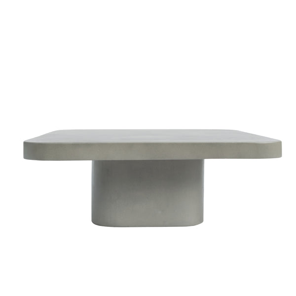Modrest Flores Modern Grey Concrete Coffee Table Model VGLBSTIN-CF80