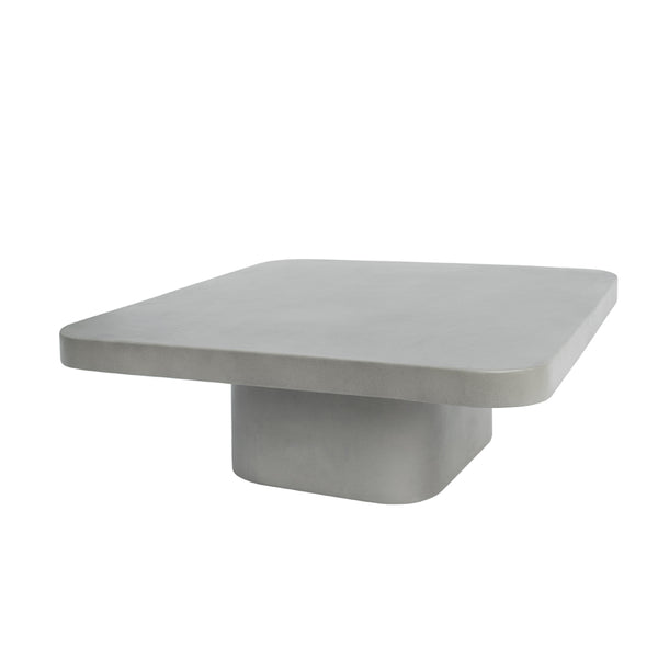Modrest Flores Modern Grey Concrete Coffee Table Model VGLBSTIN-CF80