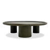 Strauss Contemporary Brown Ash Round Nesting Table Set