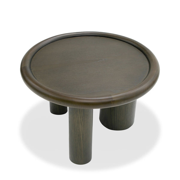 Strauss Contemporary Brown Ash Round Nesting Table Set