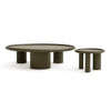 Strauss Contemporary Brown Ash Round Nesting Table Set