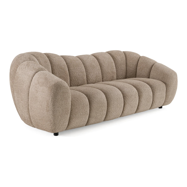 Suki Modern Taupe Fabric Sofa
