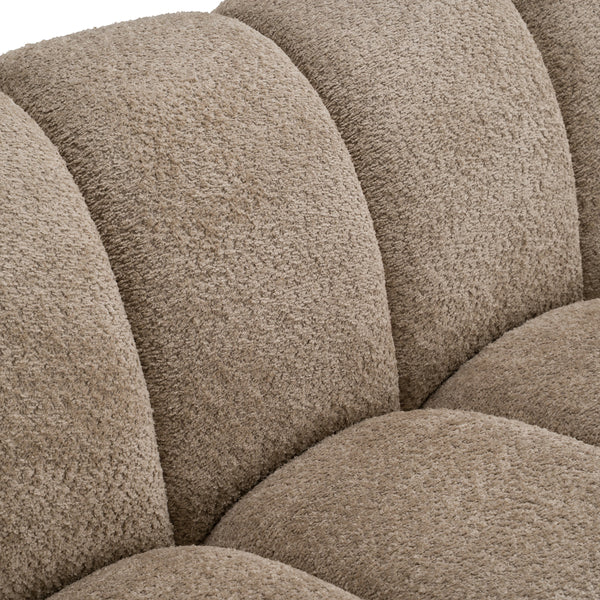 Suki Modern Taupe Fabric Sofa