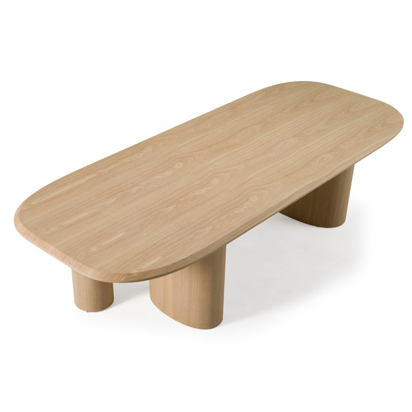 Summit Modern 118" Natural Ash Dining Table