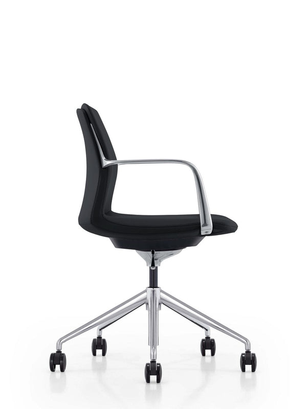 Sundar Modern Black Mid Back Conference Office Chair