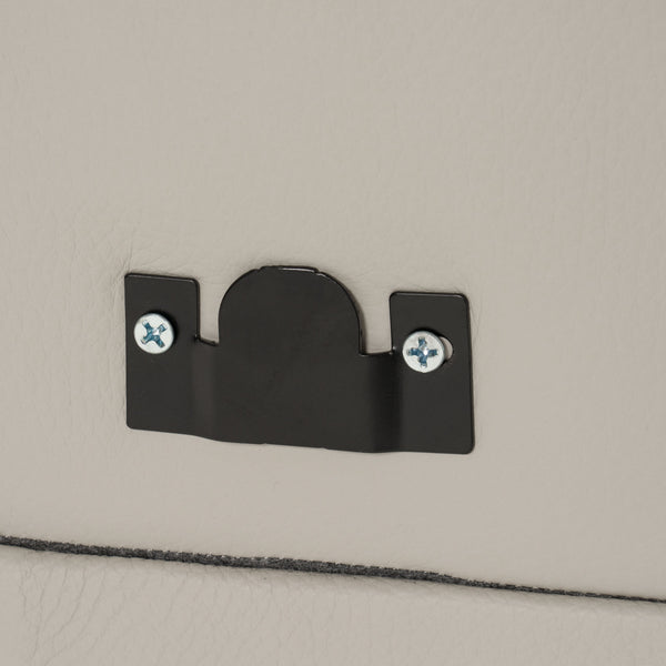 Sunset Contemporary Italian Grey Leather Right Facing Sectional Sofa