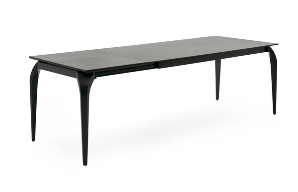 Modrest Suri Modern Black Ceramic Extendable 71" | 94 5" Dining Table Model VGYF-DT8937-BLK-DT