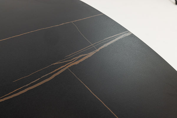 Modrest Suzie Modern Ceramic & Black Ash Extendable Dining Table Model VGDW3013-08