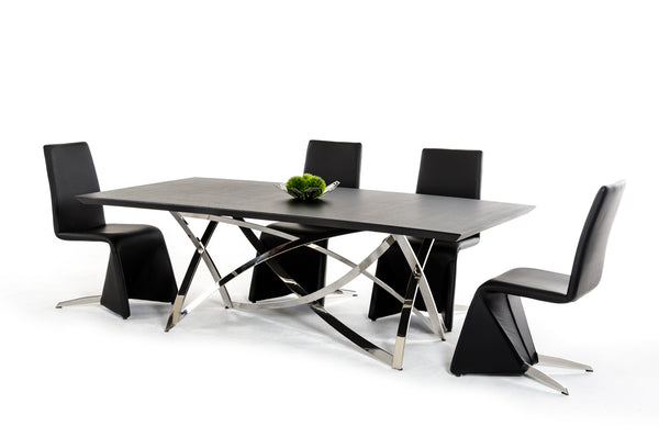 Modrest Labyrinth Modern Wenge Dining Table Model VGVCT1201W-22-WGE