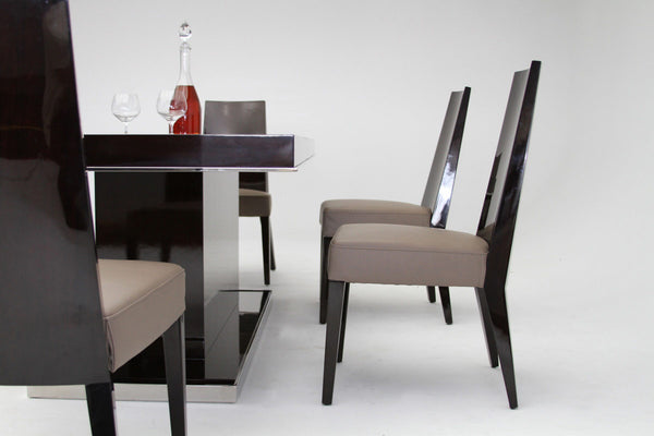 Noble Modern Ebony Lacquer Dining Table Model VGHB131T-EBONY