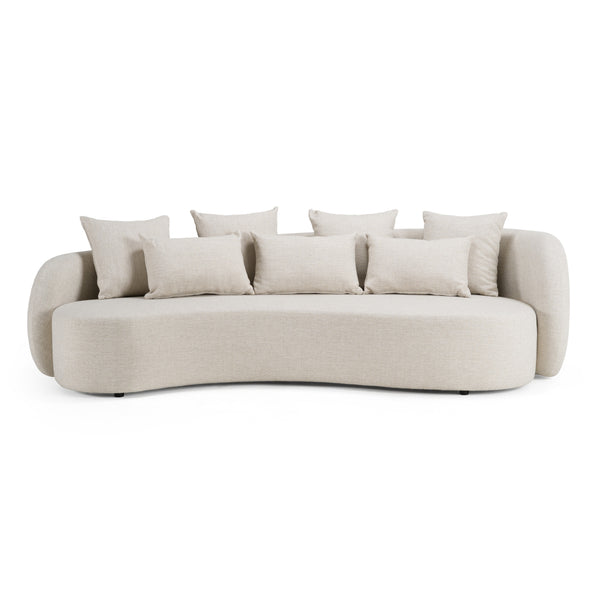 Renava Tabarca Outdoor Beige Fabric 4 Seat Sofa Model VGVK-F017-3L-BGE