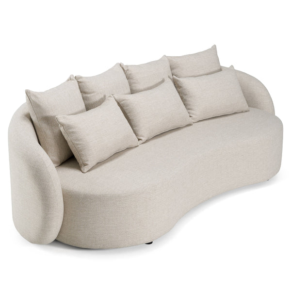 Renava Tabarca Outdoor Beige Fabric 3 Seat Sofa Model VGVK-F017-2U-V1-BGE
