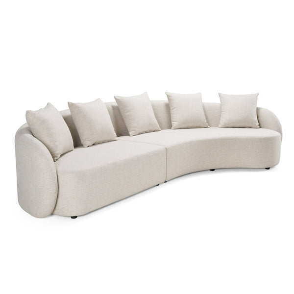 Renava Tabarca Outdoor Beige Fabric Sectional Sofa Model VGVK-F0172-R-2UL-BGE