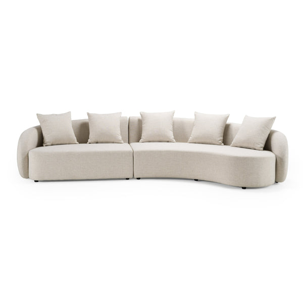 Renava Tabarca Outdoor Beige Fabric Sectional Sofa Model VGVK-F0172-R-2UL-BGE