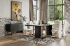 Modrest Tasha Modern Black Ash & Brushed Gold Buffet Model VGVCG2308-BUF
