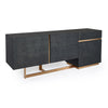 Modrest Tasha Modern Black Ash & Brushed Gold Buffet Model VGVCG2308-BUF