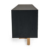 Tasha Modern Black Ash + Brushed Gold Buffet