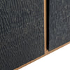 Tasha Modern Black Ash + Brushed Gold Buffet