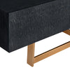 Modrest Tasha Modern Black Ash & Brushed Gold Tv Stand Model VGVCTV2308