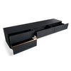 Modrest Tasha Modern Black Ash & Brushed Gold Tv Stand Model VGVCTV2308