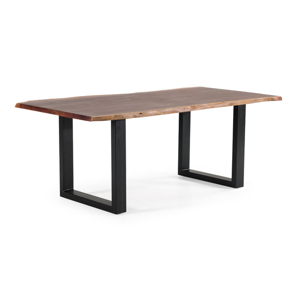 Taylor Modern 79" Live Edge Wood Dining Table