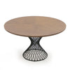 Modrest Theresa Modern Round Walnut & Black Table Model VGMAMIT-5210