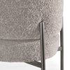Thomas Modern Grey Fabric + Pewter Dining Chair